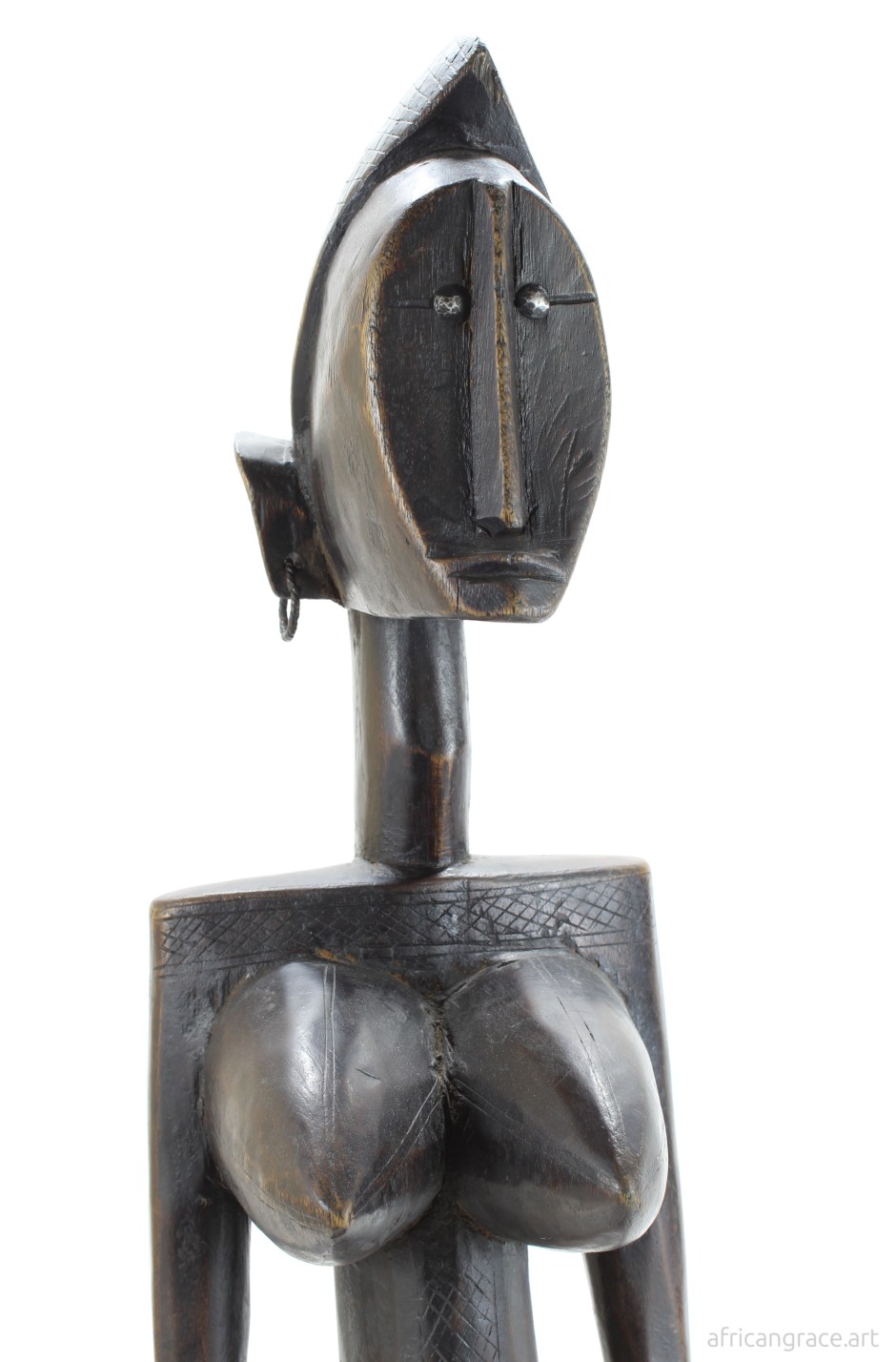 Bamana Jo Nyeleni Figure top third front