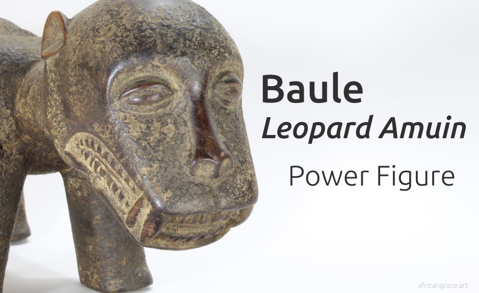 Baule leopard amuin figure title